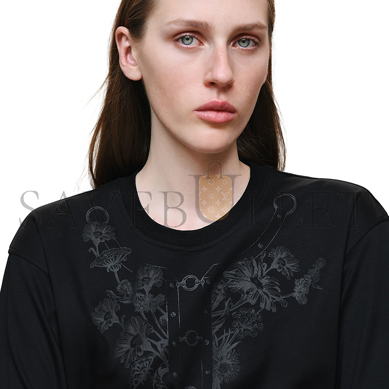 HERMES T-SHIRT WITH MAXI PRINT H6E4620DC0234